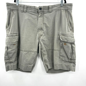 Polo Ralph Lauren Mens Baggy Cargo Shorts Size 42 Faded Green Distressed Y2K